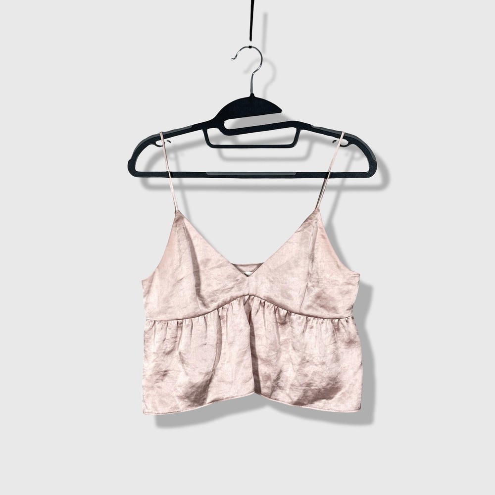 Little Moon Cami Top Womens XS Pink Coquette Balletcore Romantic Minimalist